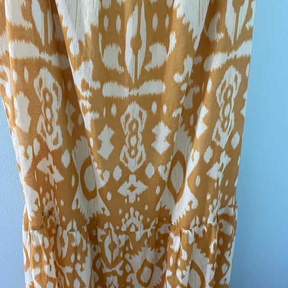 STEVE MADDEN BB DAKOTA Turtle Island maxi Dress In Yellow size 10 - Picture 3 of 10